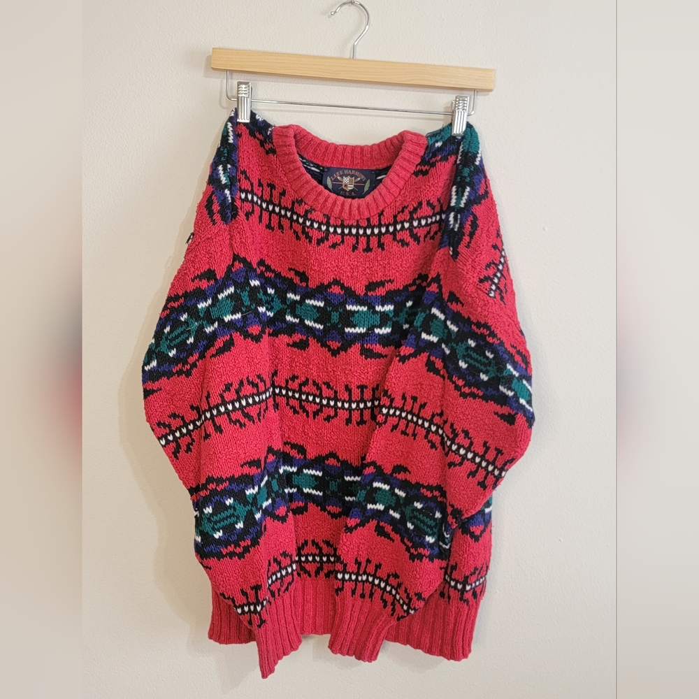 100% Cotton USA Knit Crewneck Sweater